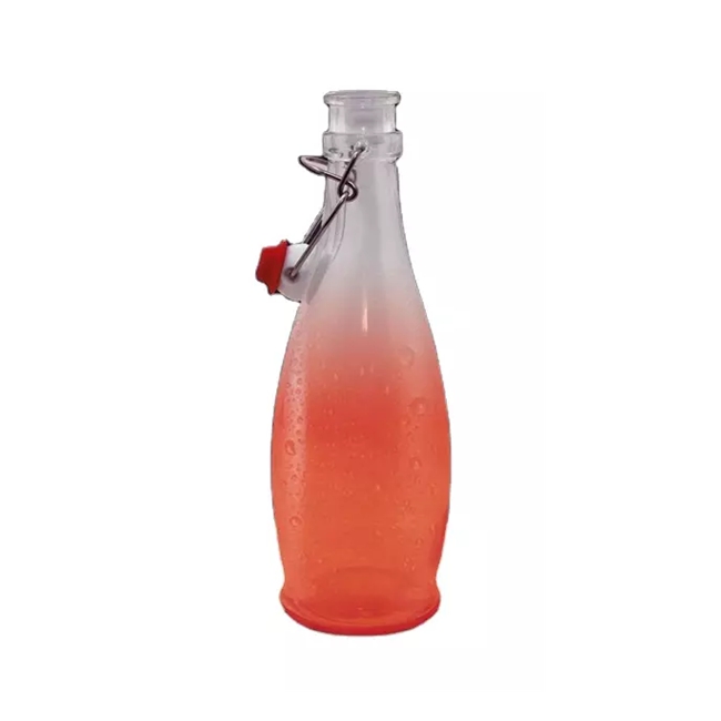 8.5 oz Curved Swing Top Glass Bottle  250 ml Juice Bottle With Swing Top / Flip Top Stopper