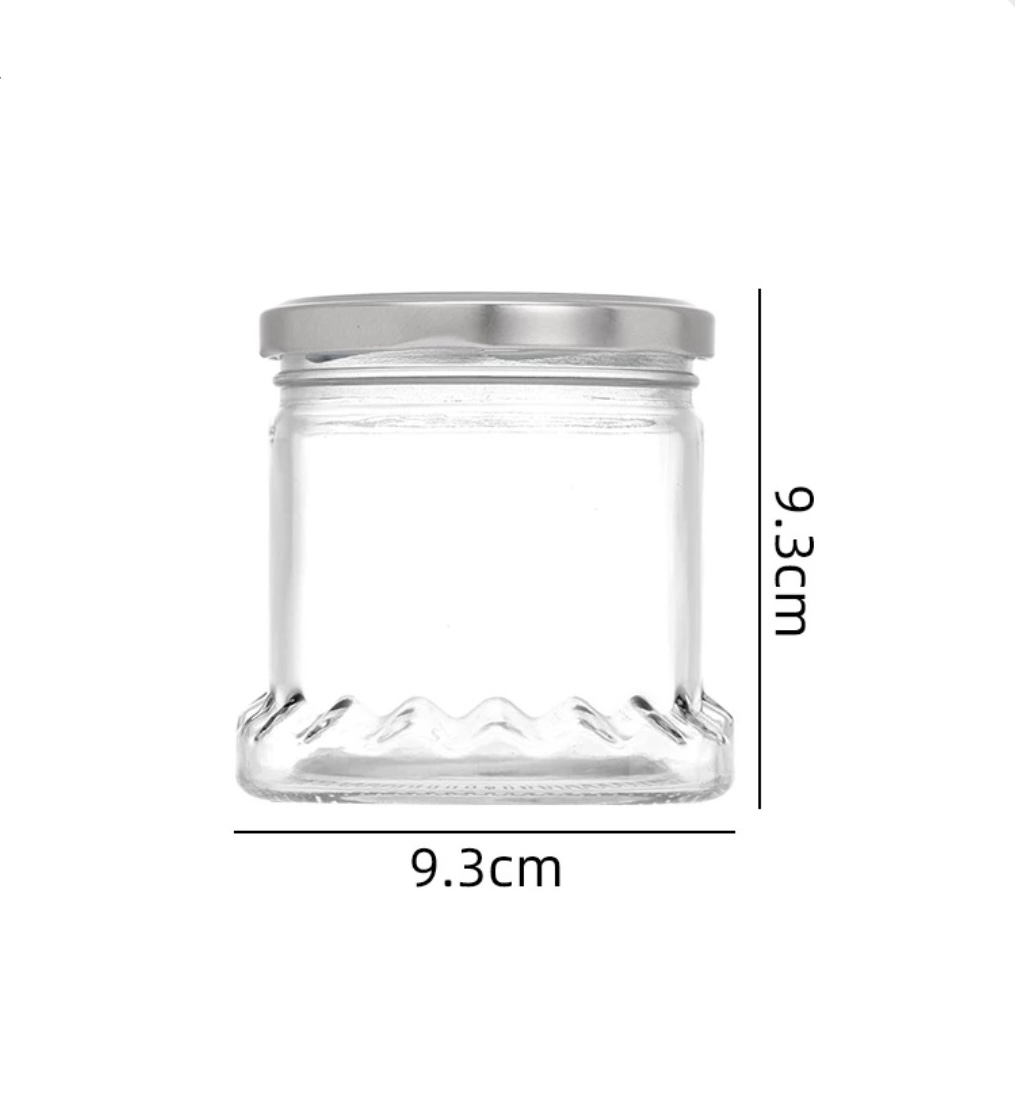 Luxury Glass Jar 45ml 75ml 100ml 150ml Jam Jar Honey Jar With Screw Lid
