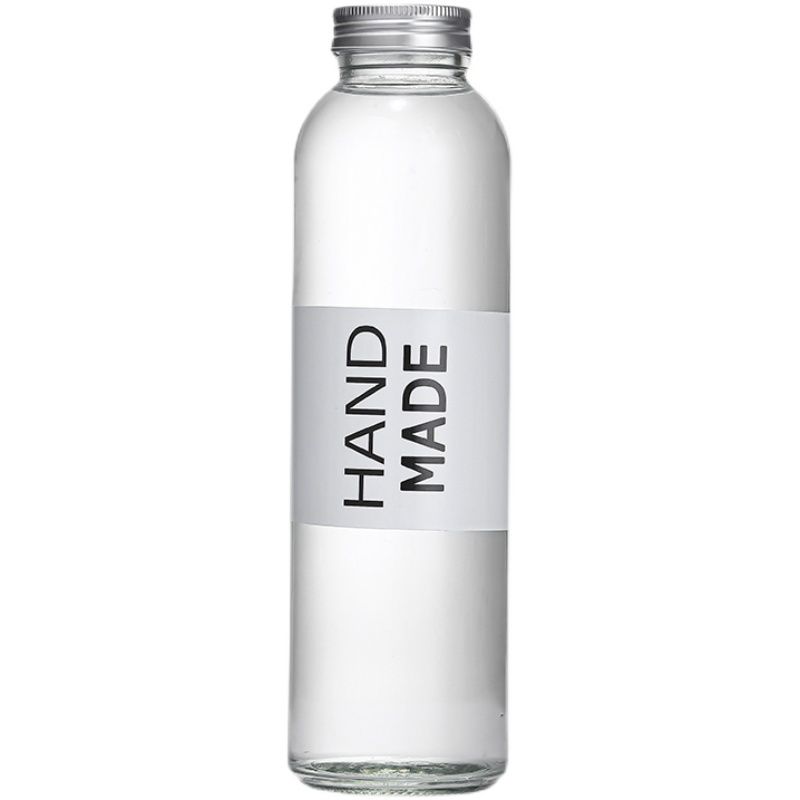 Recyclable Round Glass Juice Bottle 250ml 500ml 750ml 1000ml Drinking Beverage Glass Bottle for Juice With Cap