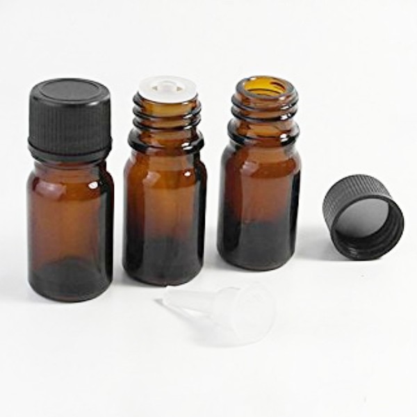 1oz 5ml 10ml 15ml 20ml 30ml 50ml Green Amber Glass Essential Oil Euro Dropper Bottle With Theft Proofing Cap and Insert Dropper