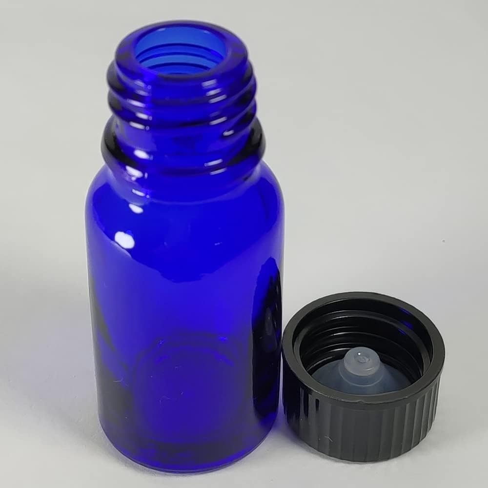 10ml (1/3 Oz) Glass Bottle Essential Oil Bottle With Lid. for Perfume, Aromatherapy, Lab Refillable Sample Vials