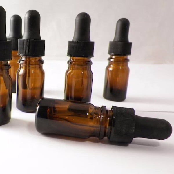 SMALL 5Ml GLASS DROPPER Top BOTTLEs. 1/6 Oz Amber Cute Mini Tincture, Aromatherapy, Essential Oils