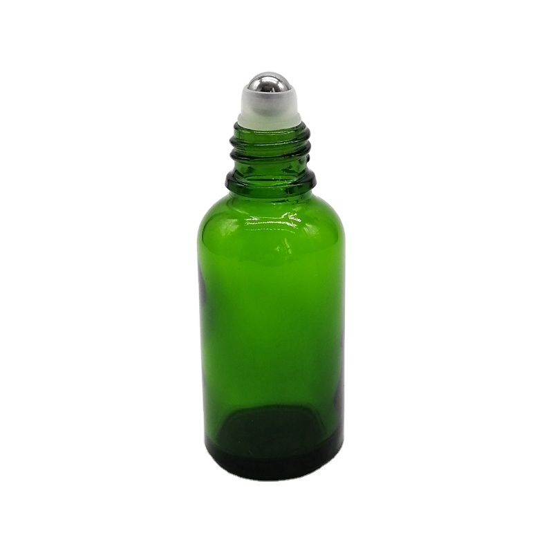 10ml Thick Glass Amber Roll on Bottles Empty Essential Oil Roller Bottles With Metal Roller Ball