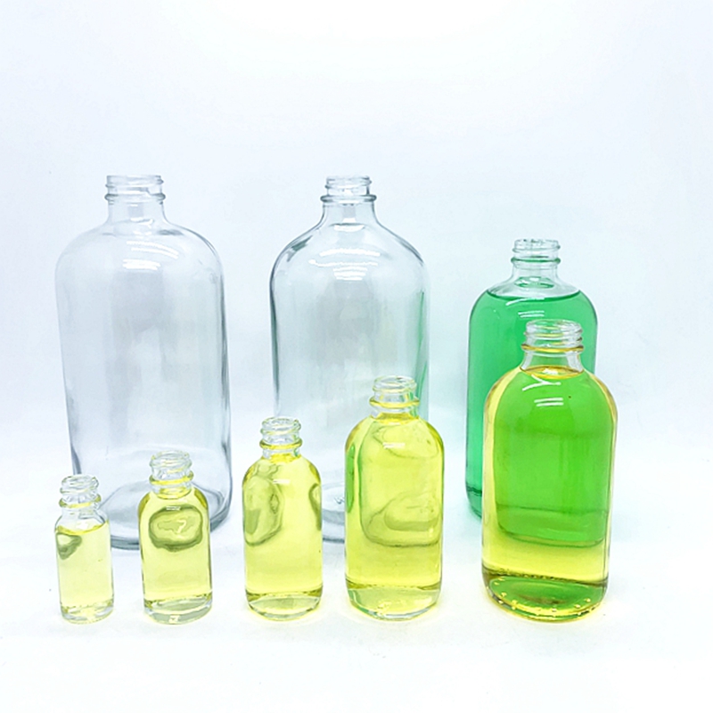 5ml 10ml Glass Clear/amber Essential Oil Bottle 30 ml 50ml Glass Dropper Bottle With Gold Cap for Aroma Perfume Oil Factory Price
