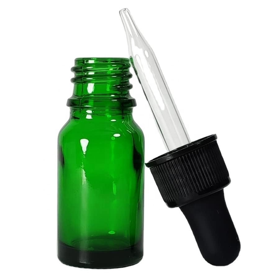 Customized Perfume CanRound Glass Bottles 30 50 Ml Green Glass Bottles for Essential Oil Hot Sale Cheap Essence Bottle