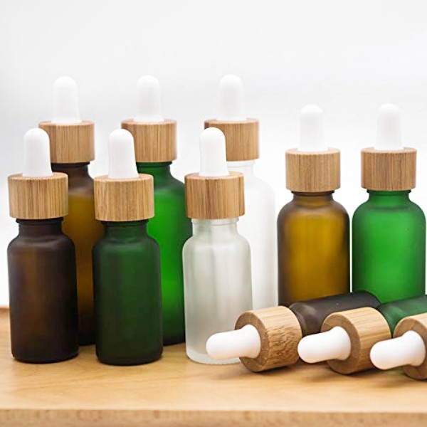 Empty Round Glass Dropper Bottle for Cosmetics Skin Care Essential Oils Perfumes Wigs-5ml 10ml 20ml 30ml 50ml 100ml Sizes