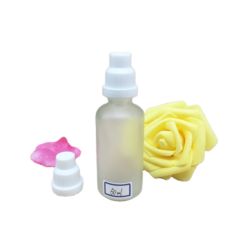 Factory Manufactured Cylindrical Attar Oil Clear Matte Glass Bottle