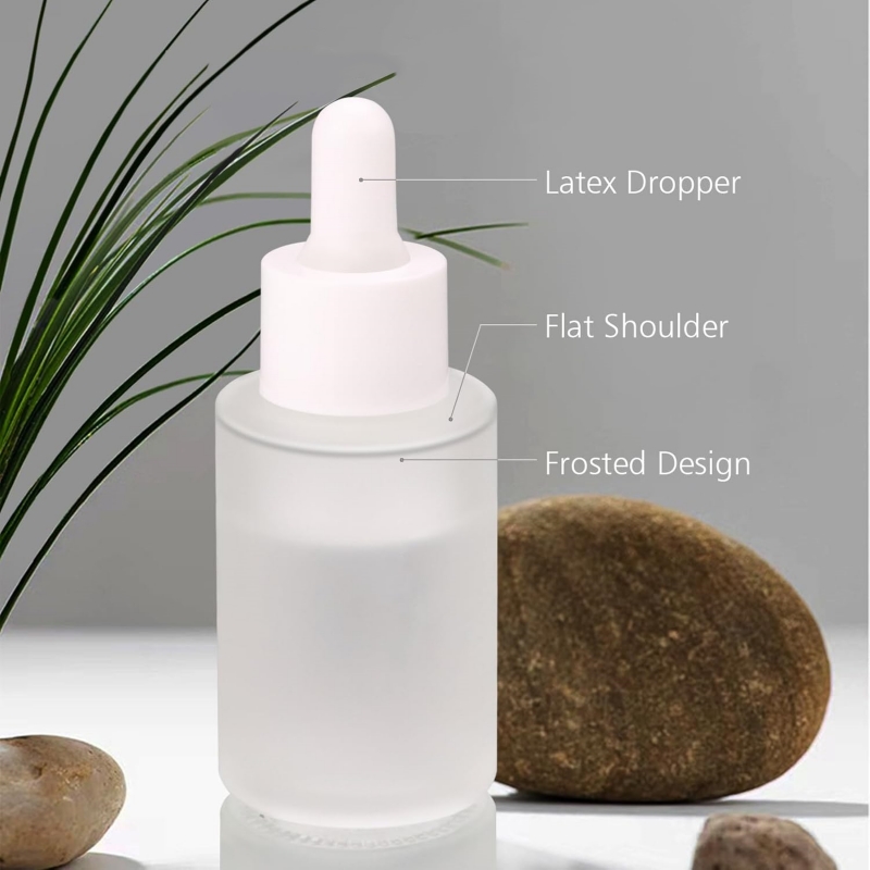1 oz Small Glass Thick Dropper Pipette Bottles 30ml Leakproof Essential Oils Tincture Bottle Mini Travel Essentials Bottles