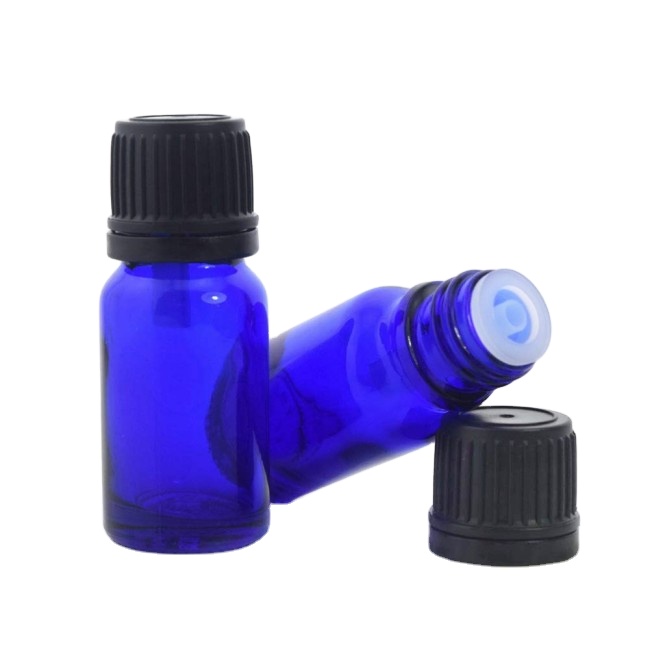 Thief-Proof Black Clear Blue Green Amber Frosted Glass Bottle Cap Insert Dropper 10ml Capacity Serum Oil Cosmetics Packaging
