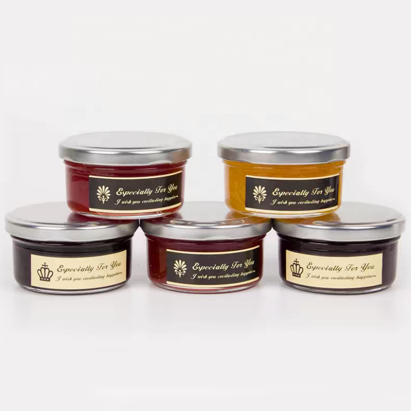 Wide Mouth Glass Storage Jar 70ml 2.5oz 100ml 3oz Glass Canning Jar With Airtight Lid for Babyfood Jam Honey