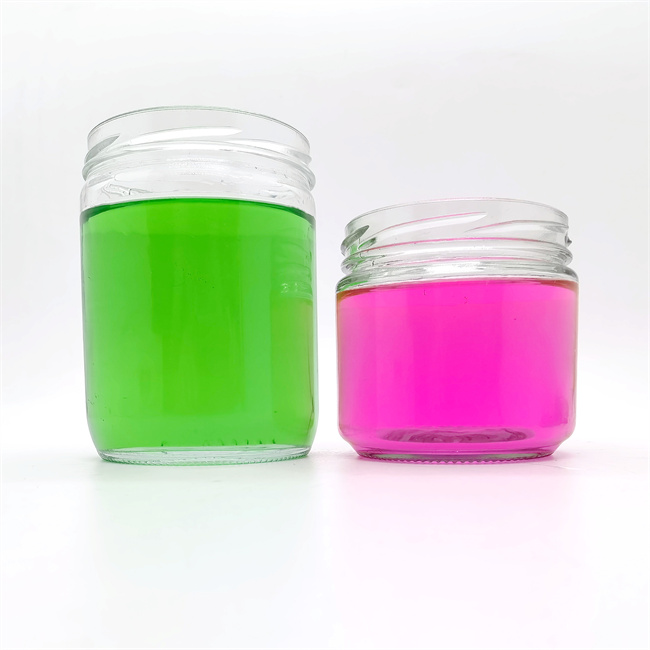 350ML 12OZ Clear Wide Mouth Sauce Canning Jam Candle Honey Spice Glass Salsa Jar Frascos De Vidrio Glass Jars Wholesale