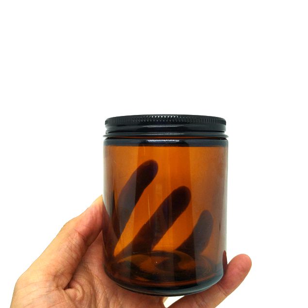250 Ml Amber Candle Jar Aromatherapy Bottle 1000 Ml Brown Glass Storage Jar Straight Cylinder Soil Sampling Bottle