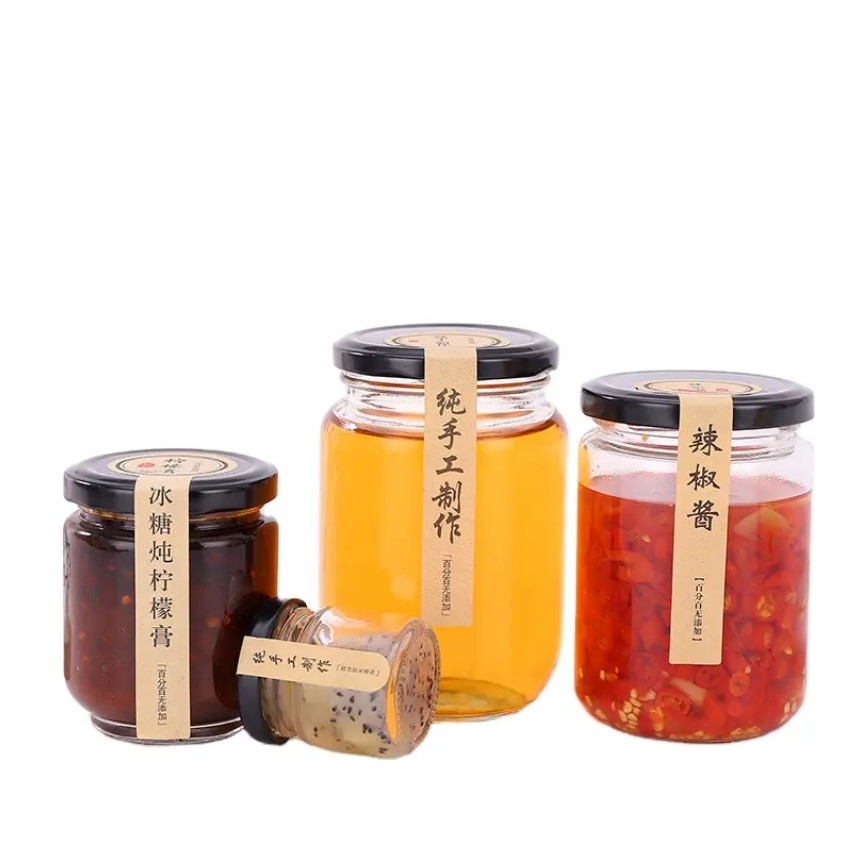 Affordable Quality 100 Ml 120 Ml 180 Ml 280 Ml 380 Ml 500 Ml Honey Jam Jars Round Glass Jars