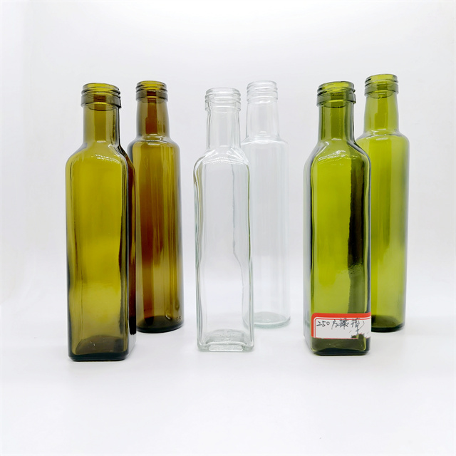 Cooking Oil Antique Green Amber 250ml 500ml 750ml 1l Olive Oil Glass Bottles