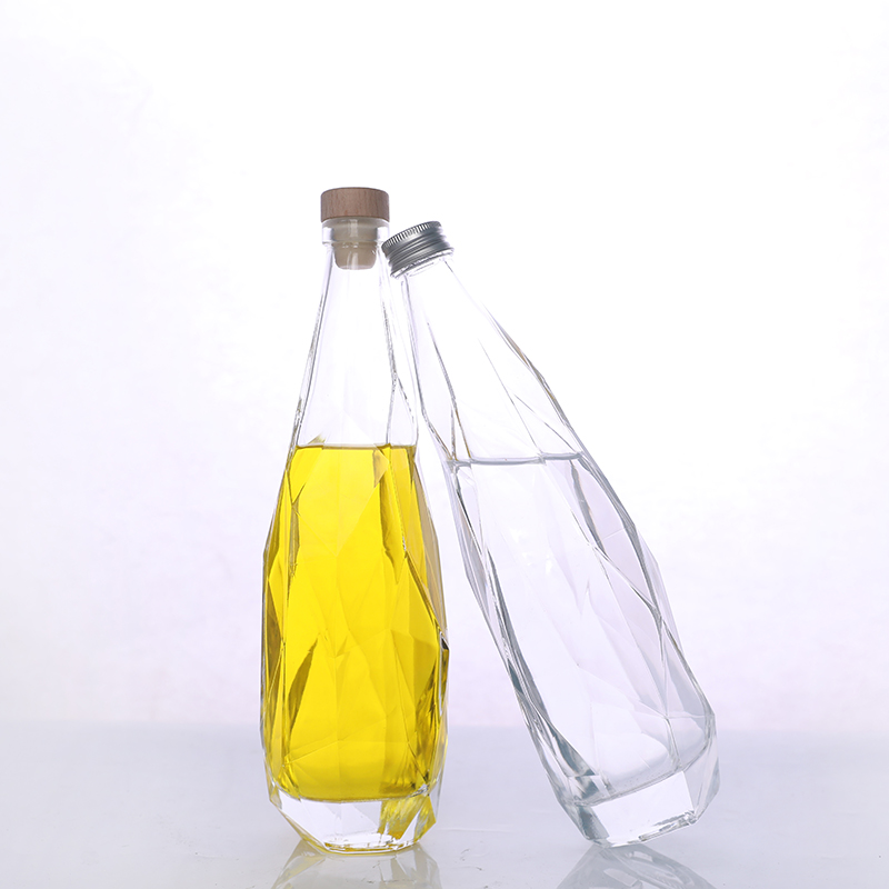 Recyclable 100ml 200ml 375ml 500ml 700ml 750ml 1000ml Empty Whiskey Gin Liquor Glass Vodka Spirit Bottle for Liquor With Cap