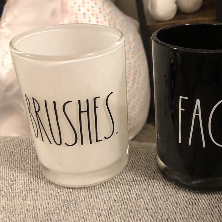 Customize Logo White Black Inside Painted 10oz Empty Glass Candle Jar Glass Tumblers for Candles