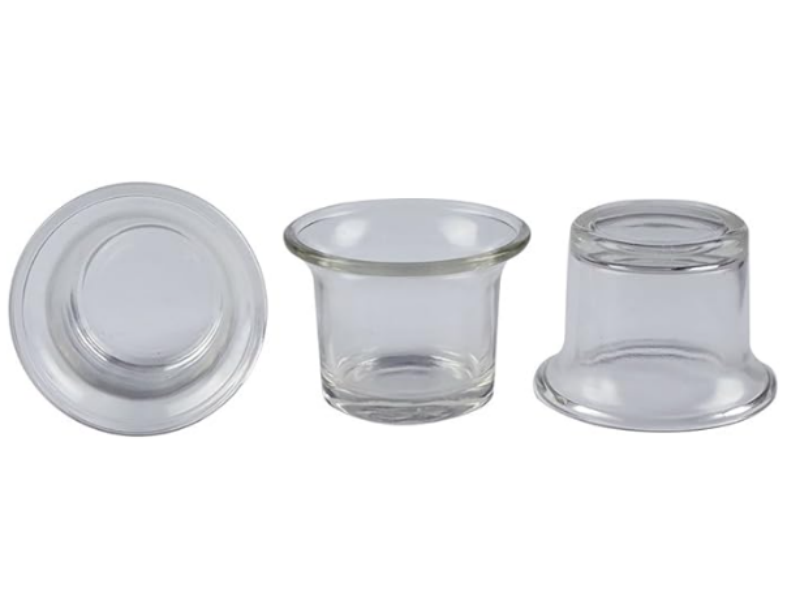 Wholesale Empty Aromatherapy Bottle Candle Cup Clear Cup Filled Votive Candles Unscented