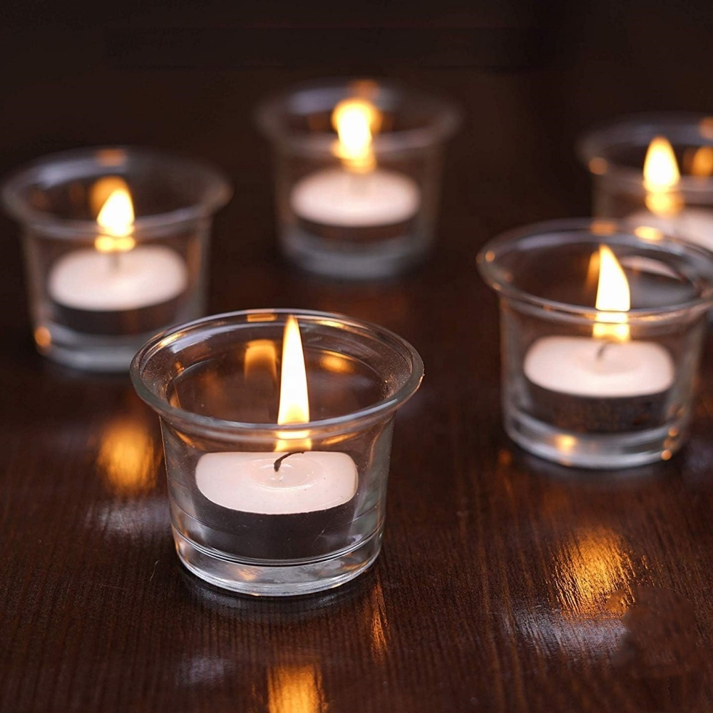 Glass Candle Holders Lanterns Candle Jars for Wedding Birthday Holiday & Home Decoration by