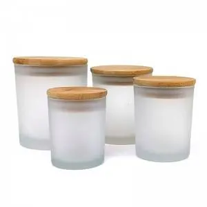 4oz 6oz 8oz 12oz Exclusive Customizable High Quality Luxury Glass Candle Jars for Candle Making Candle Container With Lids