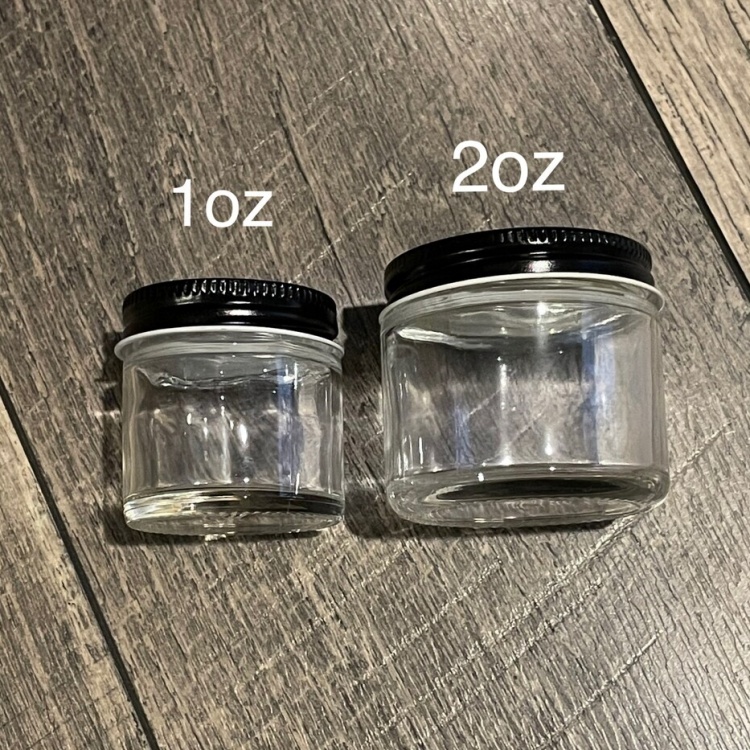 Luxury Clear Empty 4oz Glass Candle Jars for Making Candles Thick Glass Jars With Metal Cap