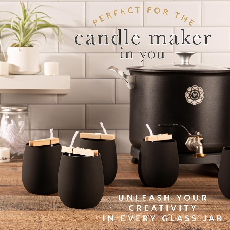Bulk Candle Vessels Hot Sale 10oz 11oz 9oz Matte Black Glass Candle Jars With Black Wood Bamboo Lid for Massage Candle