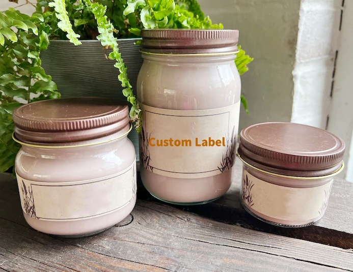 High Quality Candles Favors Jars 4oz 10oz 12oz Glass Candle Jar With Lids