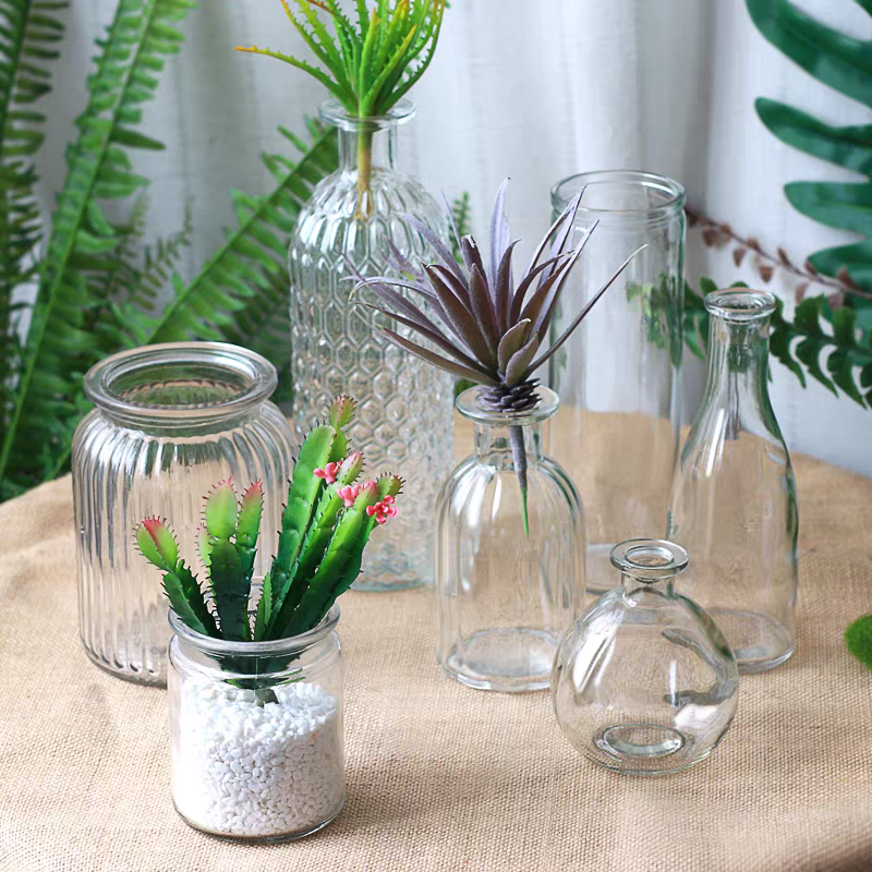 Empty Recyclable Glass Candle Jars Candle Container clear Glass Jar for 7day Candles Religious Wedding Home Decoration Bulk Sale