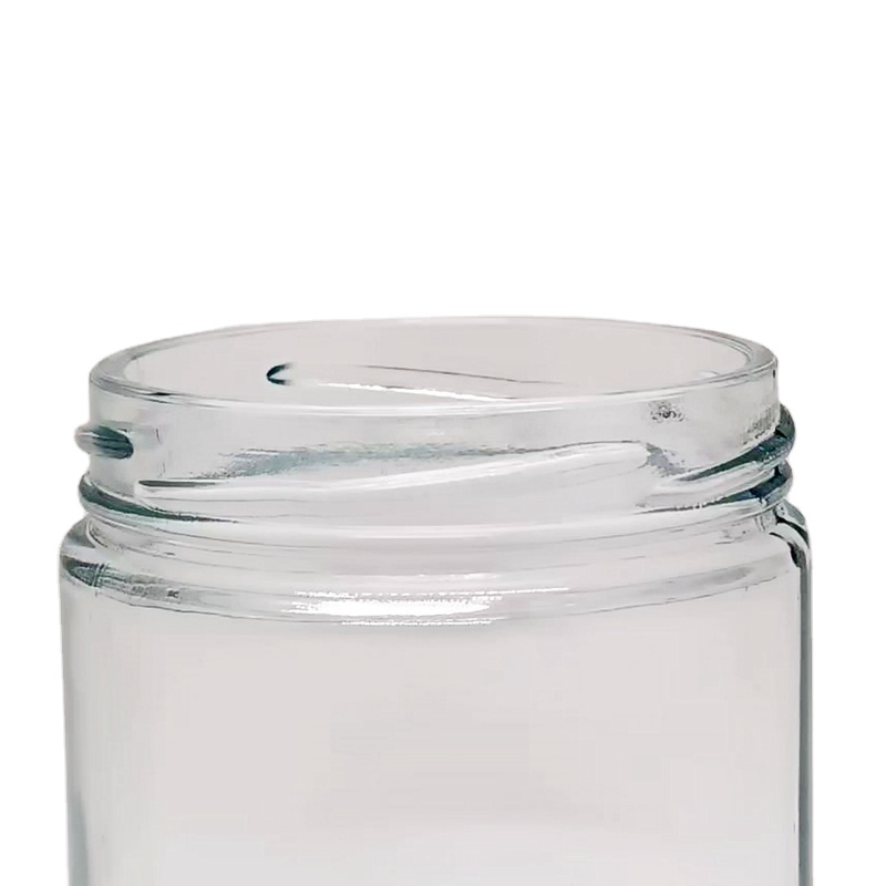 Recyclable 8 oz 9 oz Clear Straight Sided Glass Jar With Gold Lid by Specialty Bottle for Food and Candle