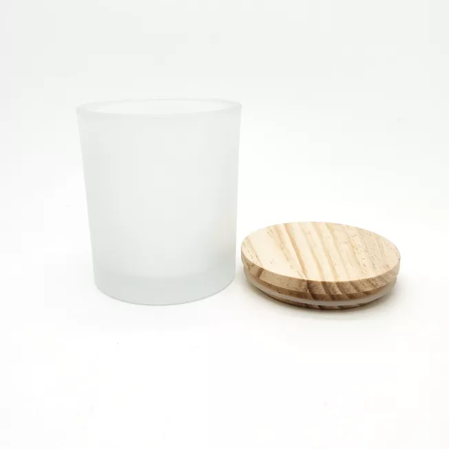 Wholesale Luxury 10 oz Empty Glass Candle Jars With Lid for Candle Making Matte Black White Candle Vessels