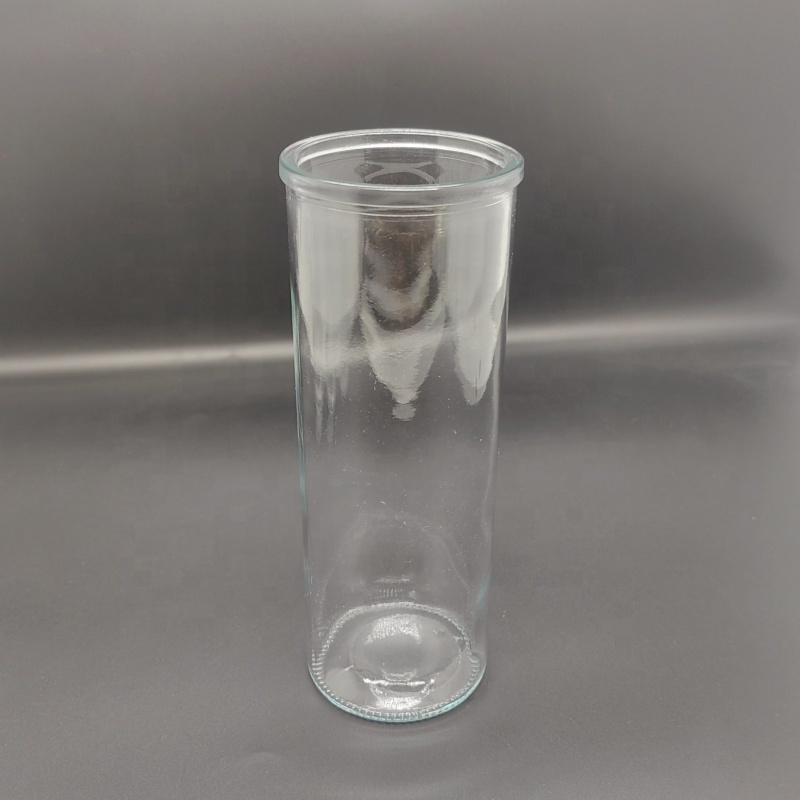 Factory Price Manufacturer Supplier Candle Holder Glass Round Candle Jar Candle Holder