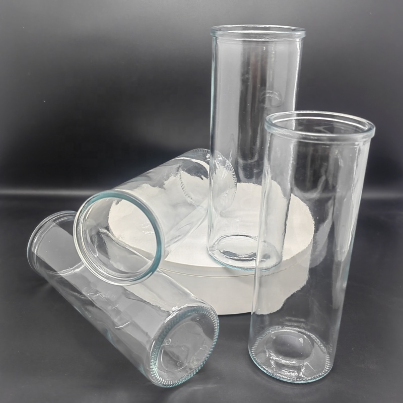 Wholesale Tall Glass Candle Holder Pillar Candlestick Glass Candle Holder Glass Candle Holder