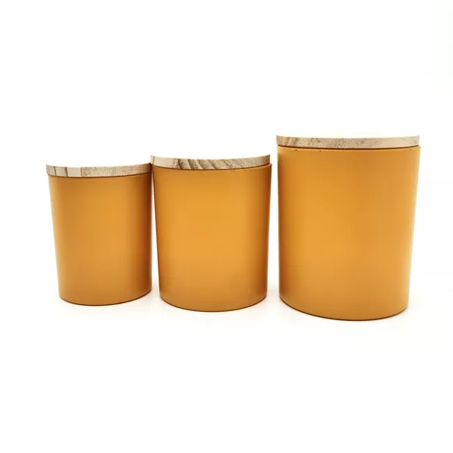 6oz Glass Candle Jars With Airtight Bamboo Lids, Bulk Matte Black Empty Candle Vessels for Making Candles for Wedding