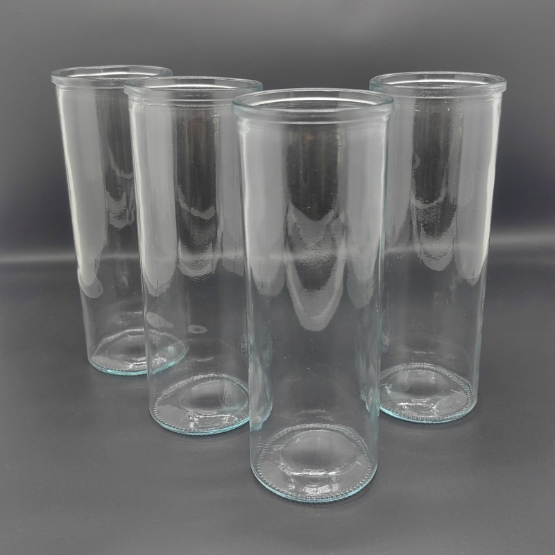 Factory Price Manufacturer Supplier Candle Holder Glass Round Candle Box Pillar Candle Holder