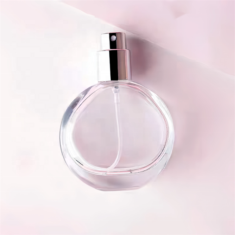 25ml 50ml 100ml Luxurious Clear Perfume Glass Bottle With Spray Pump