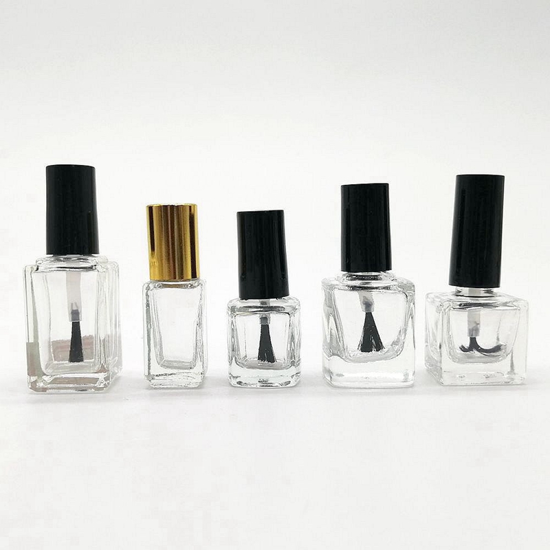 Square Nail Polish Bottle Nail Paint Empty Packaging Glass Bottle