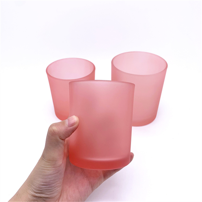 14 Patterns Empty Wholesale Custom Cup Vessels Clear Glass Candle Jar With Lid Factory Price glass jar glass bottle