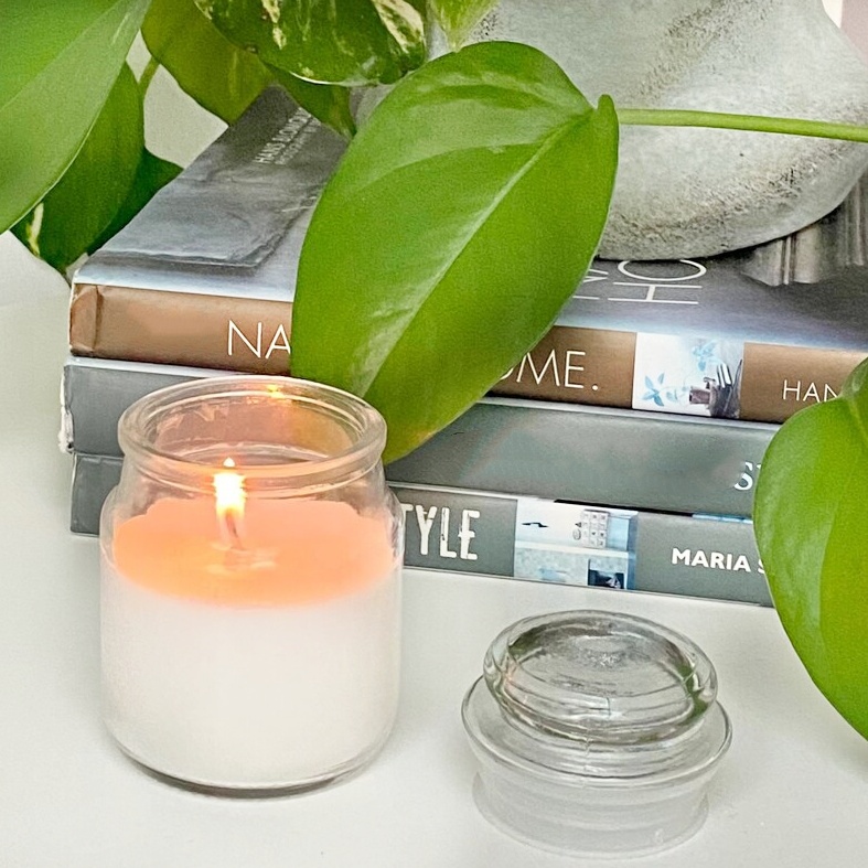 Wholesale Empty Candle Container Luxury Clear Glass Candle Jar With Lid 3oz 10oz 500ml