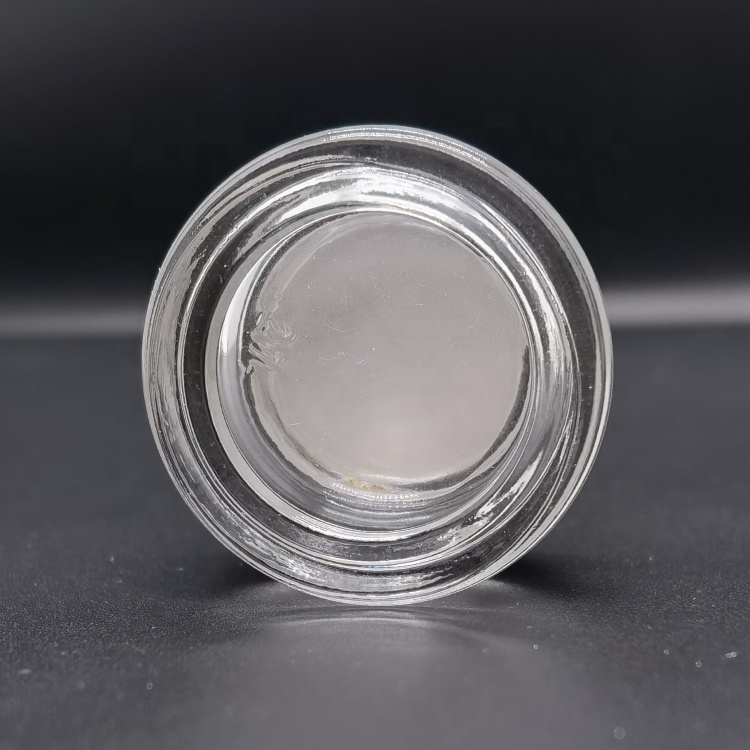 Luxury 1oz 2oz Glass Empty Cosmetic Cream Bottle Green Packaging Face Cream Powder Jars for Eye Cream Perfume Skin Care
