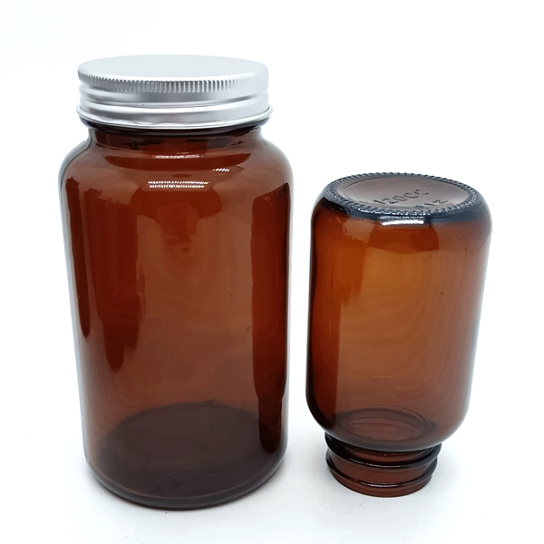 High Grade Medical Amber Capsule Glass Medicine Bottles Amber Empty Wide Mouth Bottles Packaging