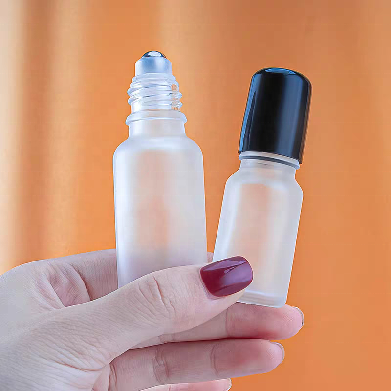Roll on Bottle 5ml 10ml 15ml 20ml 30ml 50ml 100ml Matte Perfume Glass Roll on Bottle with Roller Ball