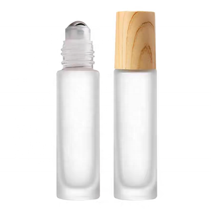 Hot Sale Rose Gold Roll on Empty Bottle Cosmetic Packaging 5ml 10ml 15ml 30ml Essential Oil Pink Glass Roller Perfume Bottle