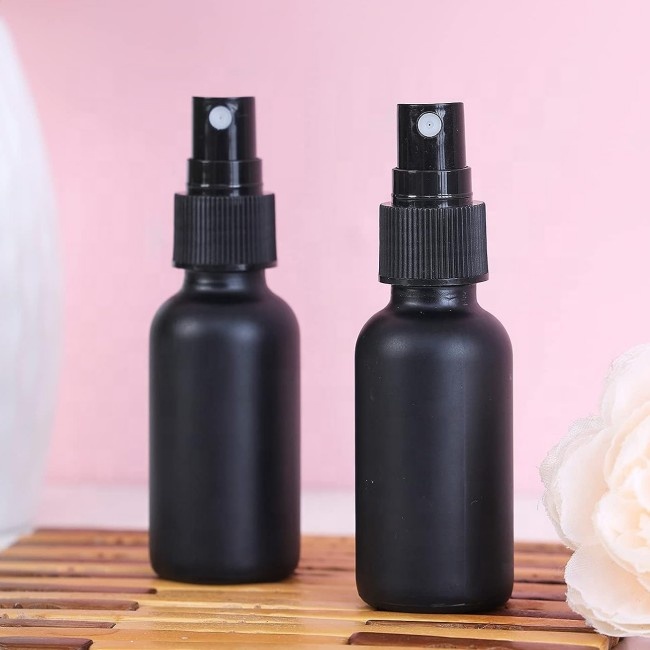 High Quality 1oz 2oz 4oz 8oz 16oz Clear Black 60ml 100ml Body Room Mist Glass Spray Bottle for Cosmetic