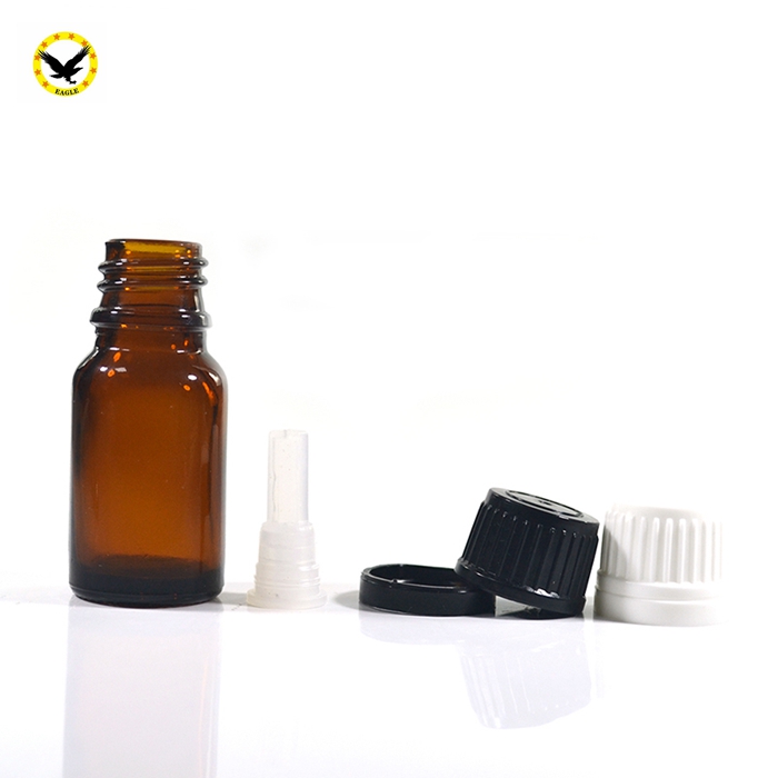 50 ml 10ml 15ml 5 ml 30ml Amber Essential Oil Glass Bottles With Euro Dropper Cap White and Orifice Reducer