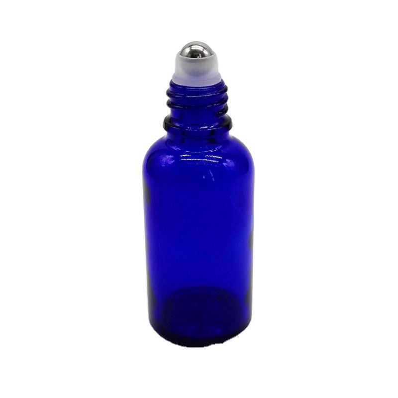 10ml Thick Glass Amber Roll on Bottles Empty Essential Oil Roller Bottles With Metal Roller Ball