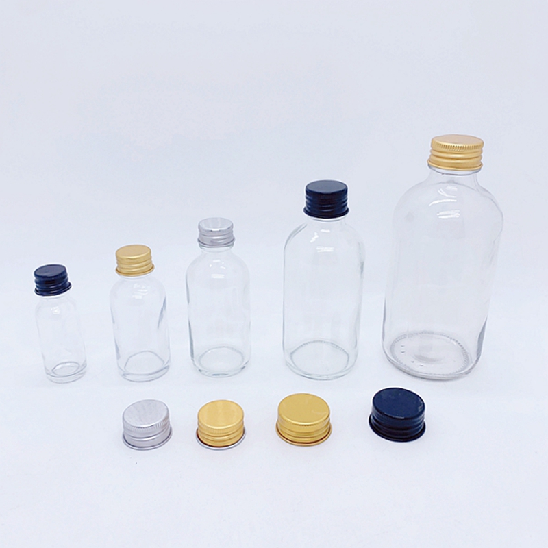 5ml 10ml Glass Clear/amber Essential Oil Bottle 30 ml 50ml Glass Dropper Bottle With Gold Cap for Aroma Perfume Oil Factory Price