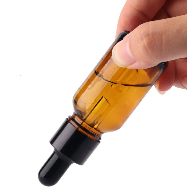 Wholesale 100ml Clear Amber Glass Dropper Bottle With Paper Tube Custom Logo for Mascara and Cosmetic Serum Essential Oil Use