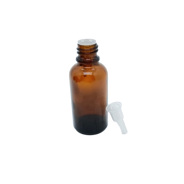 10ml Amber Brown Glass Essential Oil Bottle 18mm Bamboo Wooden Screw Cap Frosted Clear Glass 20ml Mascara Use Hair Usage Stock