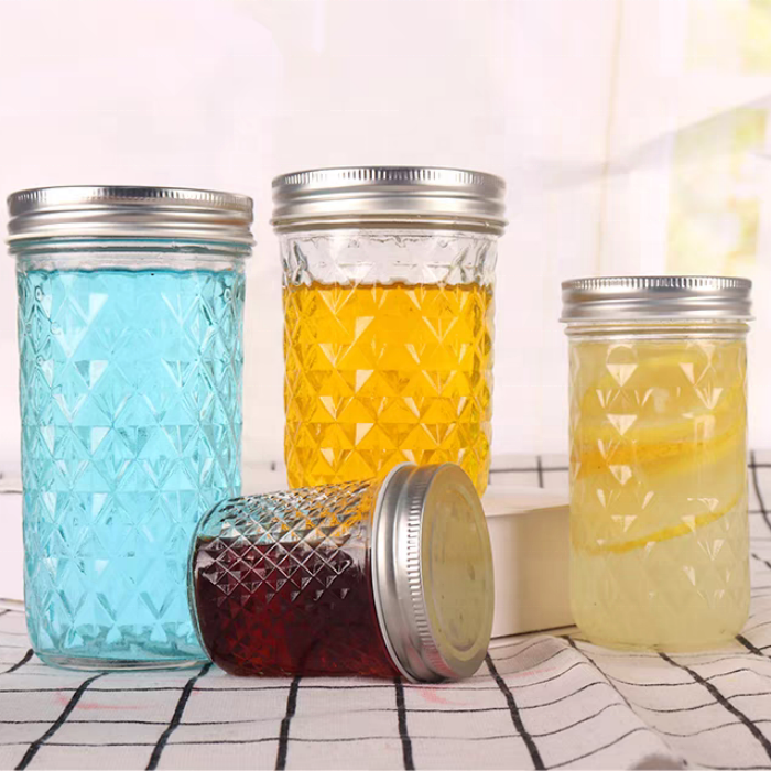 Customized Food Storage 16oz Mason Glass Jars Hot Sale Custom 150ml 300ml 500ml 1000ml Glass Jars With Lids