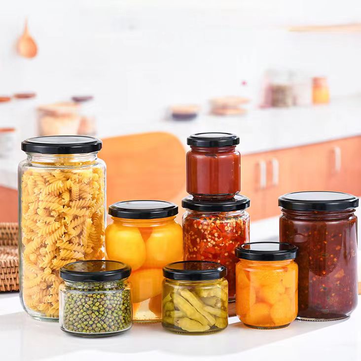 Hot Sale Factory 100ml 150ml 240ml 350ml 500ml 700ml Customize Chili Sauce Honey Jar Jam Glass Jars for Candy