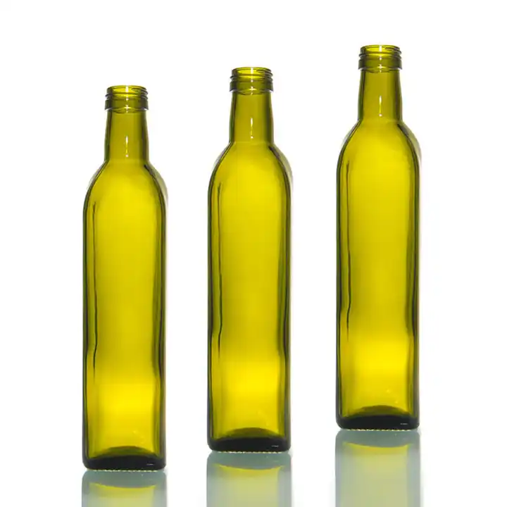 Cooking Oil Antique Green Amber 250ml 500ml 750ml 1l Olive Oil Glass Bottles